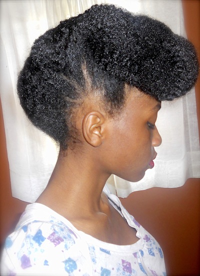 updo on 4c hair 